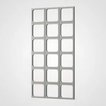 3D Стеновая панель PN1528-7-L чистый серый 1200*600*30