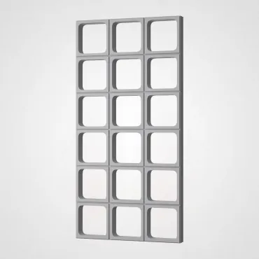 3D Стеновая панель PN1528-8-G цементный серый 1200*600*60