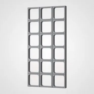 3D Стеновая панель PN1528-8-T премиальный серый 1200*600*60