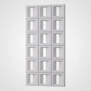 3D Стеновая панель PN1528-9-D нефритовый белый 1200*600*35 3D Стеновая панель PN1528-9-D нефритовый белый 1200*600*35