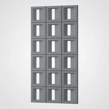 3D Стеновая панель PN1528-9-E космический серый 1200*600*35 3D Стеновая панель PN1528-9-E космический серый 1200*600*35