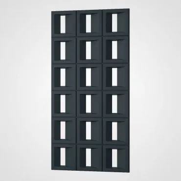 3D Стеновая панель PN1528-9-H космический чёрный 1200*600*35