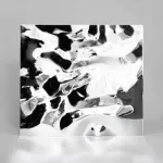 Декоративная нержавеющая сталь Водная рябь Big Water Хром MTL14750  — 300*122*0,05 см