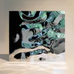 Декоративная нержавеющая сталь Водная рябь Big Water Хром MTL14750  — 300*122*0,05 см