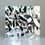 Декоративная нержавеющая сталь Водная рябь Middle Water Хром MTL14751  — 300*122*0,05 см