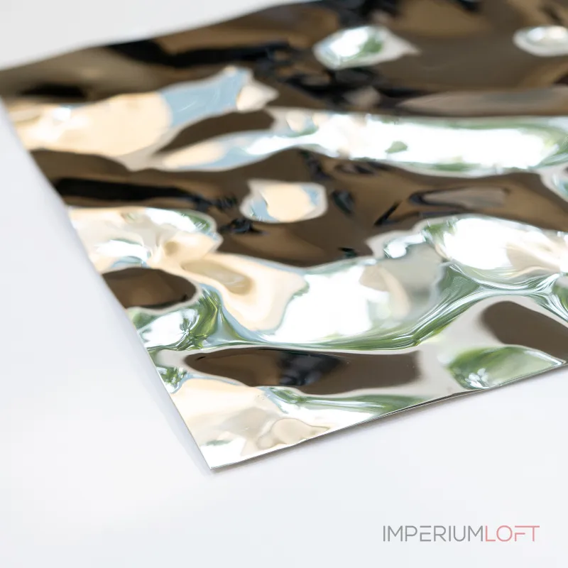 Декоративная нержавеющая сталь Водная рябь Middle Water Хром MTL14751 — 300*122*0,05 см Декоративная нержавеющая сталь Водная рябь Middle Water Хром MTL14751 — 300*122*0,05 см