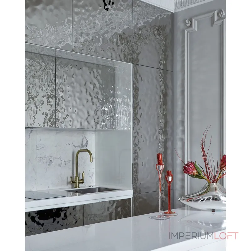 Декоративная нержавеющая сталь Водная рябь Middle Water Хром MTL14751 — 300*122*0,05 см Декоративная нержавеющая сталь Водная рябь Middle Water Хром MTL14751 — 300*122*0,05 см