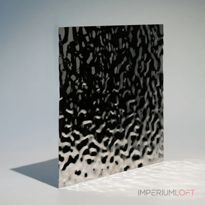 Декоративная нержавеющая сталь Водная рябь Small Water Хром MTL14752  — 300*122*0,05 см