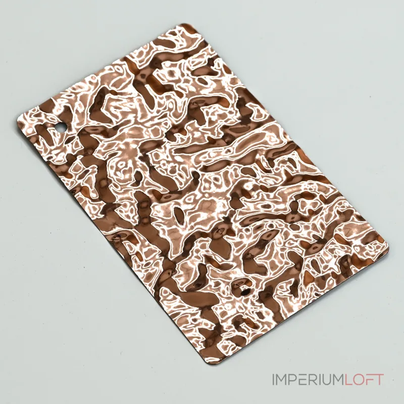 Стеновая панель Copper water водная рябь — 2800*1220*5 мм