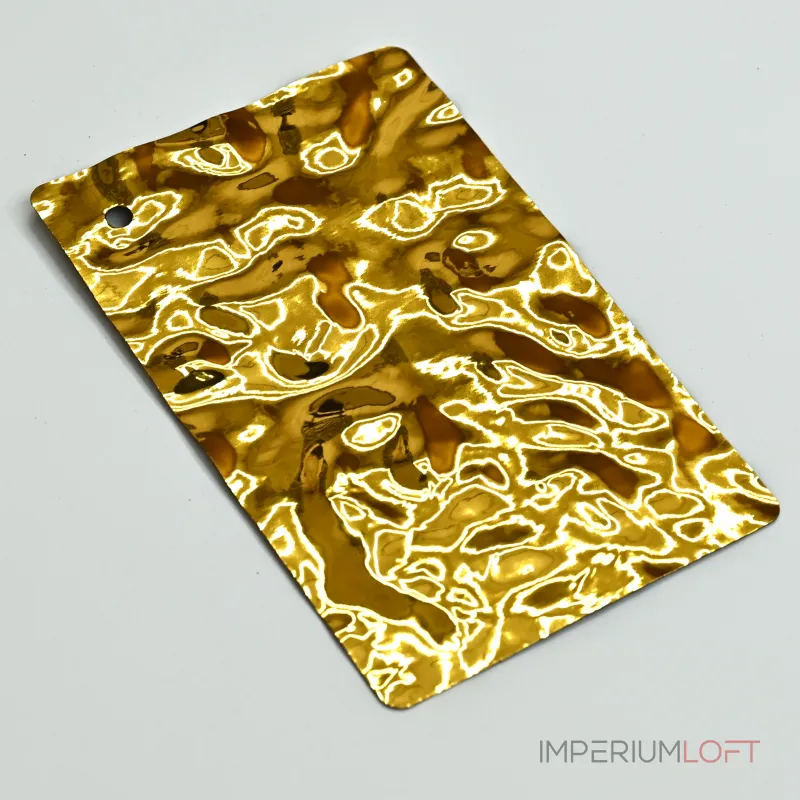Стеновая панель Big gold water водная рябь — 2800*1220*5 мм