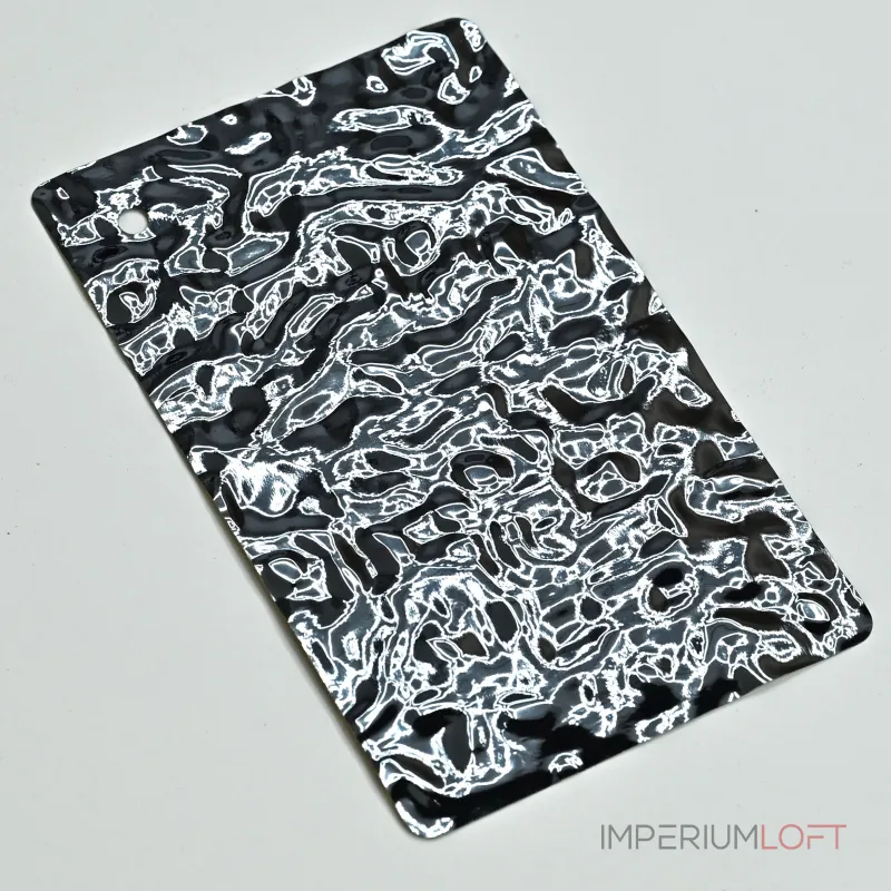 Стеновая панель Gray water водная рябь — 2800*1220*8 мм