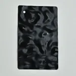 Стеновая панель Matt black water водная рябь — 2800*1220*8 мм