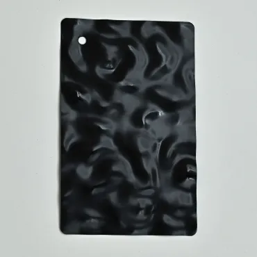 Стеновая панель Matt black water водная рябь - 2800*1220*8 мм Стеновая панель Matt black water водная рябь - 2800*1220*8 мм