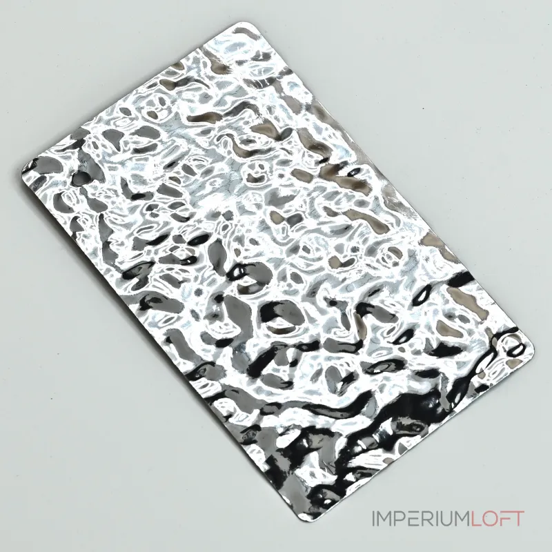 Стеновая панель Chrome water водная рябь — 2800*1220*8 мм