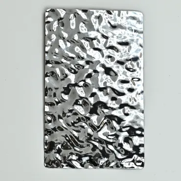 Стеновая панель Chrome water водная рябь - 2800*1220*8 мм Стеновая панель Chrome water водная рябь - 2800*1220*8 мм