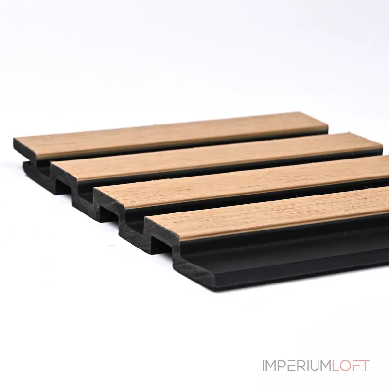 Реечная стеновая панель Светлый клён 177*13*3000 SH-WPCSG-28