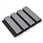 Реечная стеновая панель Морёный дуб 218*26*3000 SH-WPCSG-31