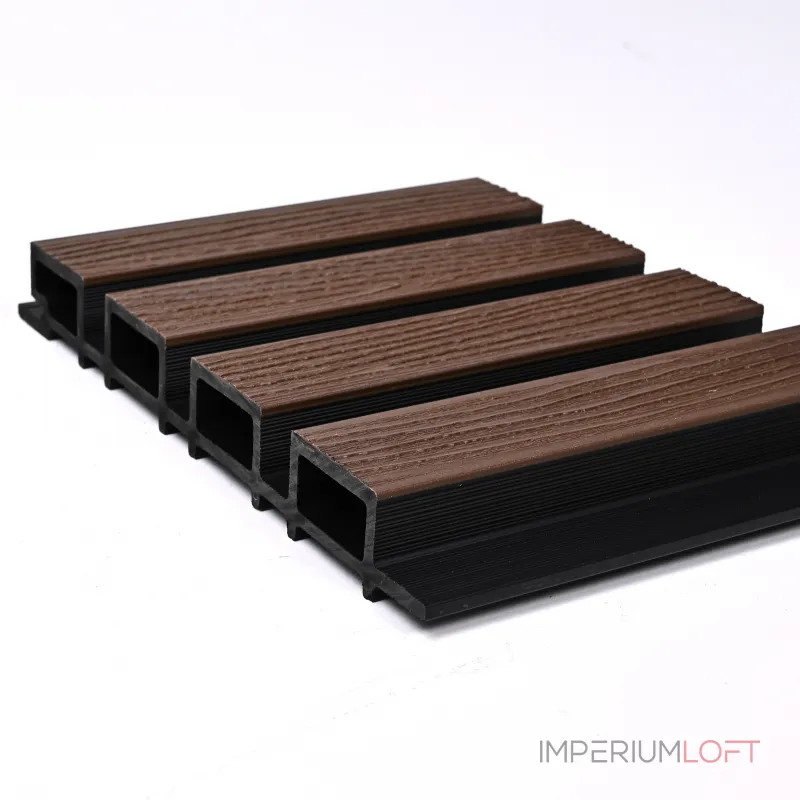 Реечная стеновая панель Шоколадный орех 218*26*3000 SH-WPCSG-40