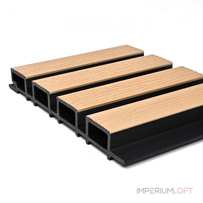 Реечная стеновая панель Светлый клён 218*26*3000 SH-WPCSG-34