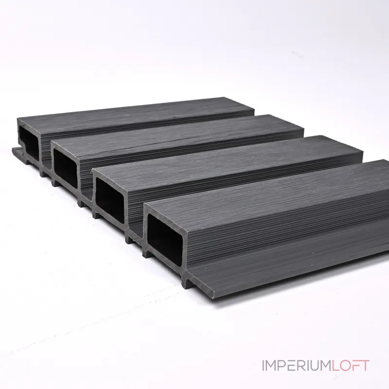 Реечная стеновая панель Морёный дуб 218*26*3000 SH-WPCSG-35