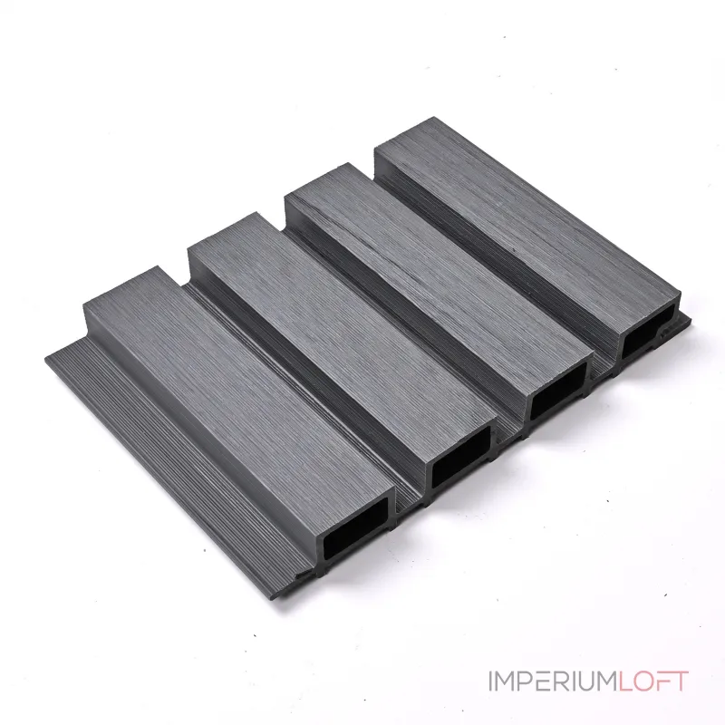 Реечная стеновая панель Морёный дуб 218*26*3000 SH-WPCSG-35