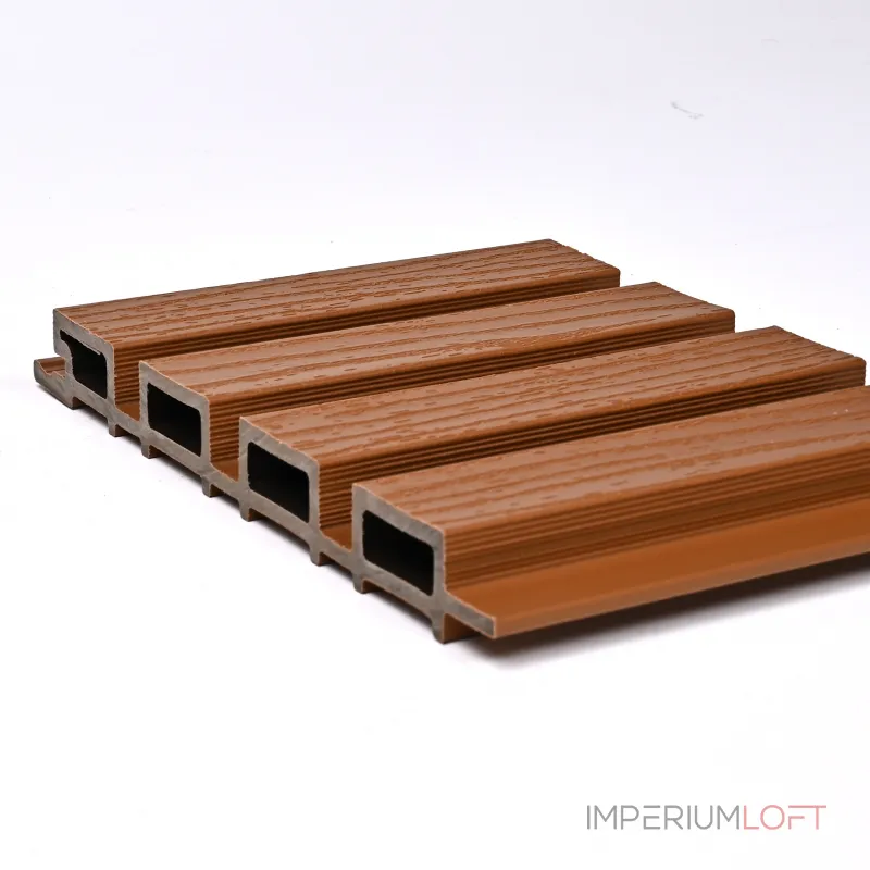 Реечная стеновая панель Золотой Тик 220*25*3000 SH-WPCSG-37