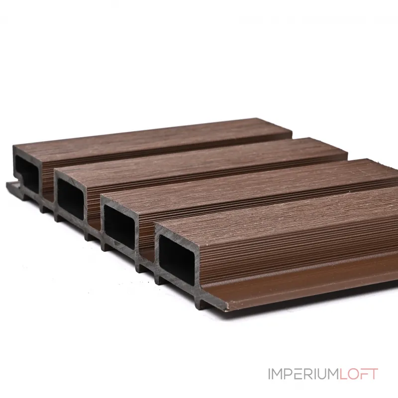 Реечная стеновая панель Грецкий орех 220*25*3000 SH-WPCSG-39