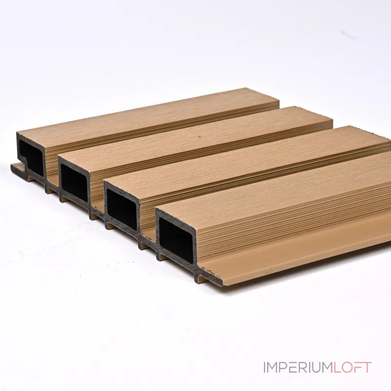 Реечная стеновая панель Светлый клён 218*26*3000 SH-WPCSG-44