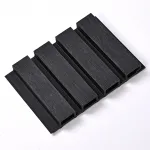 Реечная стеновая панель Чёрное дерево 218*26*3000 SH-WPCSG-45