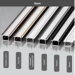 Профиль соединительный алюминиевый для стеновых панелей 5 мм черный универсальный 6088-88 от KBOOS