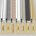 Профиль торцевой алюминиевый для панелей 4 мм золотой 4784-88 от KBOOS