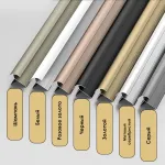 Профиль угловой внешний алюминиевый для панелей 9 мм шампань 5729-88 от KBOOS