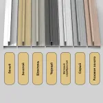 Профиль торцевой-угловой алюминиевый для панелей 4 мм розовое золото 5874-88 от KBOOS