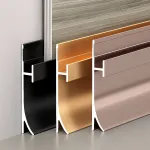 Профиль-плинтус алюминиевый напольный для панелей 4 мм шампань 6110-88 от KBOOS