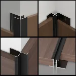 Профиль угловой внутренний алюминиевый для панелей 6 мм серебристый 5162-88 от KBOOS