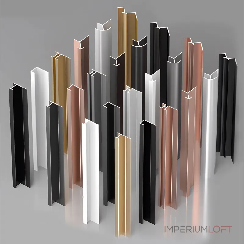 Профиль угловой внутренний алюминиевый для панелей 4 мм розовое золото 5935-88 от KBOOS