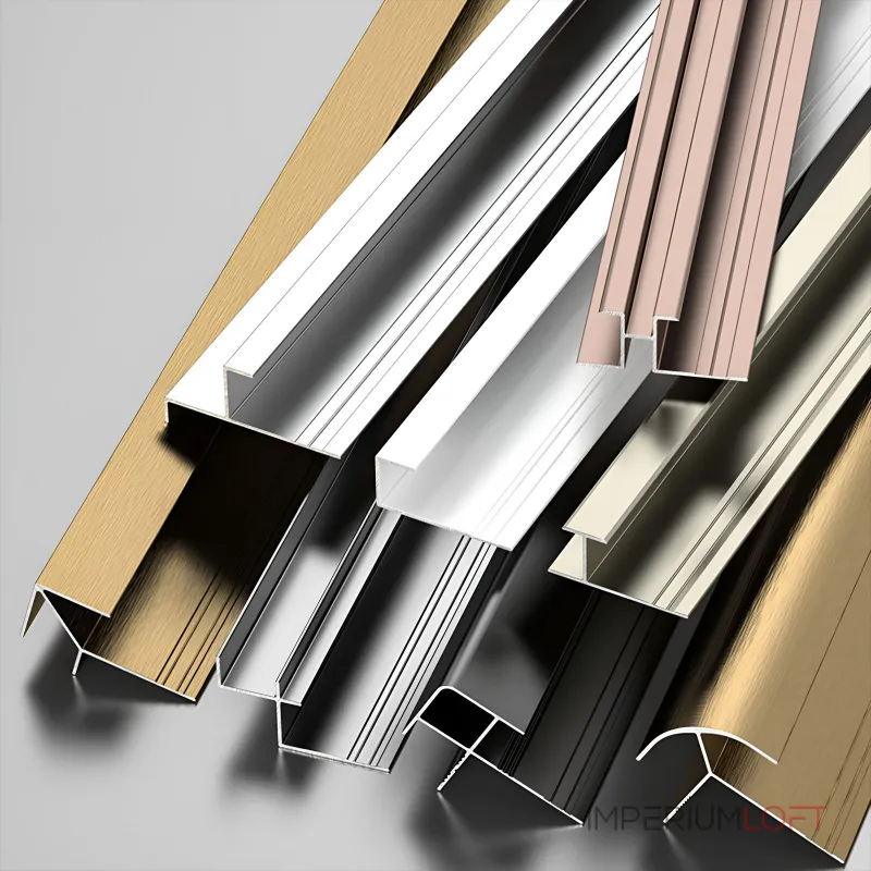 Профиль торцевой алюминиевый для панелей 4 мм золотой 4784-88 от KBOOS