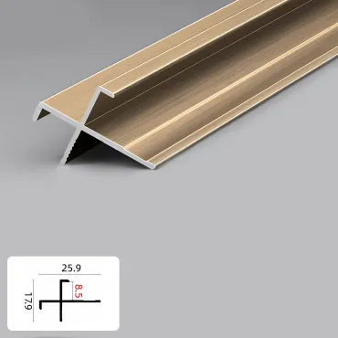 Профиль угловой внешний алюминиевый для панелей 8 мм латунь 5933-88