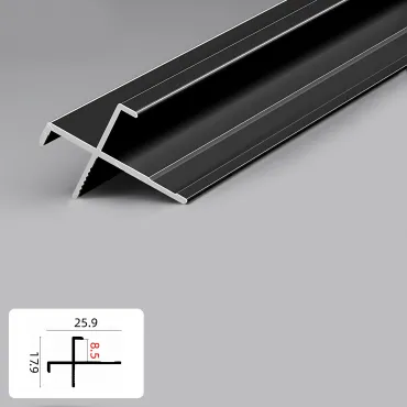 Профиль угловой внешний алюминиевый для панелей 8 мм черный 5921-88