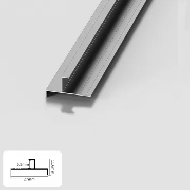 Профиль торцевой-угловой алюминиевый для панелей 6 мм серый 5864-88