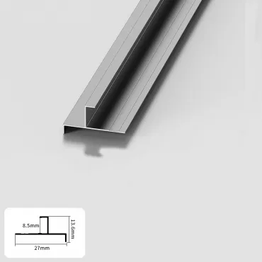 Профиль торцевой-угловой алюминиевый для панелей 8 мм серый 5866-88