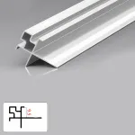 Профиль угловой внешний алюминиевый для панелей 9 мм белый 6083-88 от KBOOS