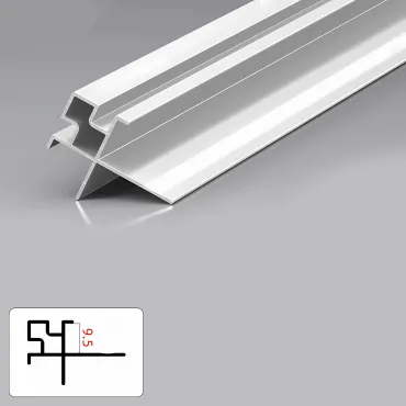 Профиль угловой внешний алюминиевый для панелей 9 мм белый 6083-88