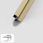 Профиль угловой внешний алюминиевый для панелей 6 мм золотой 5761-88 от KBOOS