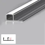 Профиль торцевой под LED ленту для панелей 5 мм серый 6014-88 от KBOOS