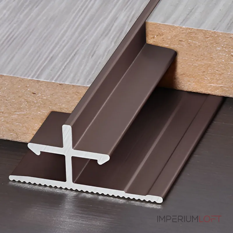 Профиль соединительный алюминиевый для скрытого монтажа панелей 8 мм черный 6153-88 от KBOOS