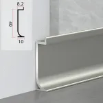 Универсальный профиль-плинтус алюминиевый для панелей 8 мм шампань 6142-88 от KBOOS