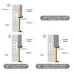 Универсальный профиль-плинтус алюминиевый для панелей 8 мм серый 6137-88 от KBOOS