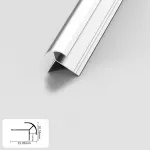 Профиль угловой внешний алюминиевый для панелей 7 мм серебристый 5703-88 от KBOOS