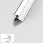 Профиль угловой внешний алюминиевый для панелей 8 мм серебристый 5704-88 от KBOOS